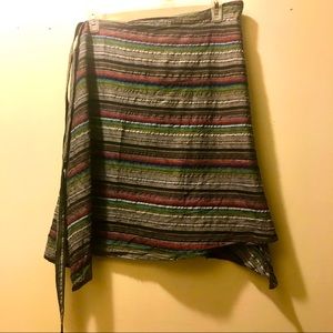 Multi Color Wrap Around Tie Skirt/ Swimsuit  Cover